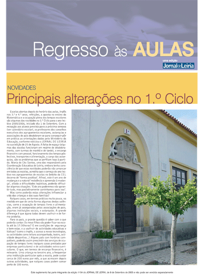 Regresso ás Aulas