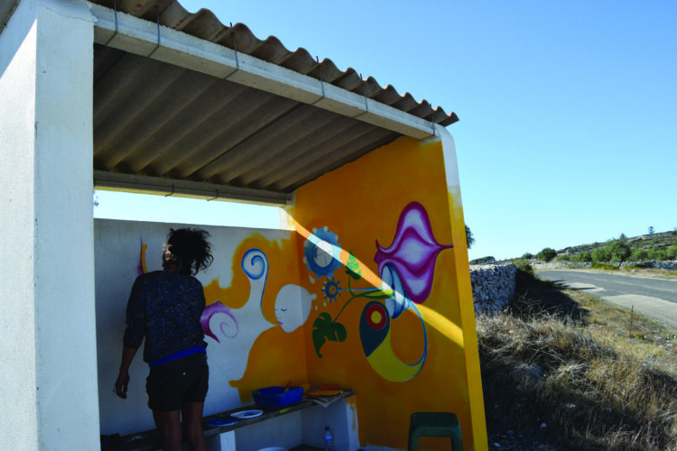 Arte urbana chegou à serra