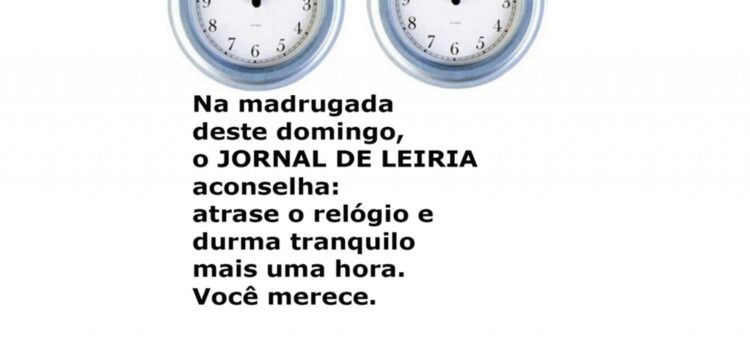 Durma mais uma hora este fim-de-semana