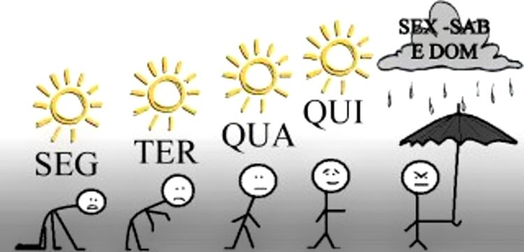 Aproxima-se um fim-de-semana húmido e a bater o dente