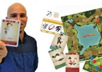 E que tal um jogo de tabuleiro que o empurra para fora do sofá?
