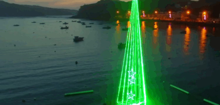 Já viu a árvore de Natal flutuante de São Martinho do Porto?