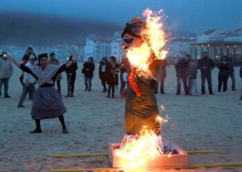Enterro do Entrudo encerrou festejos do Carnaval da Nazaré