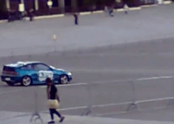 Veja o filme do dia em que um carro invadiu o Santuário de Fátima pela segunda vez