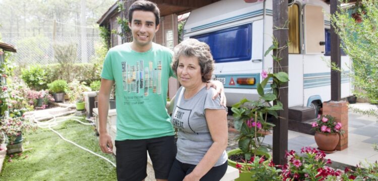 Eles (quase que) vivem no parque de campismo