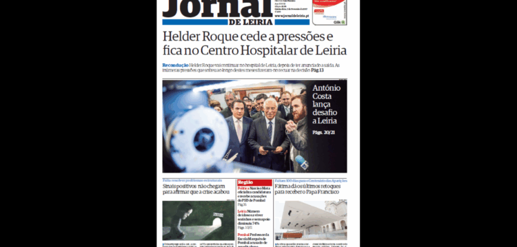 Descarregue a edição 1699 do JORNAL DE LEIRIA