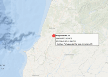 Sismo sentido em Leiria
