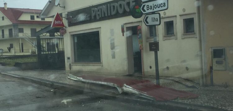 “Tornado” derrubou telhados e partiu árvores em Carnide
