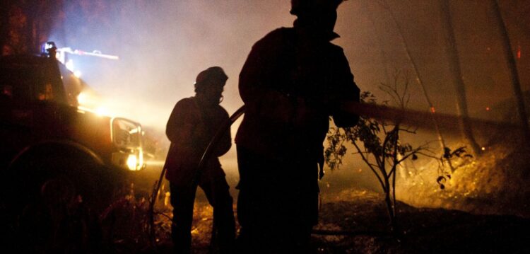 Combate ao grande fogo de Pedrógão Grande faz-se na Aguda, Figueiró dos Vinhos