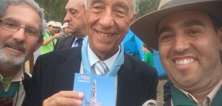 Presidente da República encontra-se com escuteiros de Leiria-Fátima
