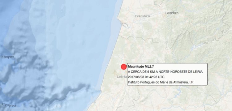Sentiu o sismo em Leiria esta noite?