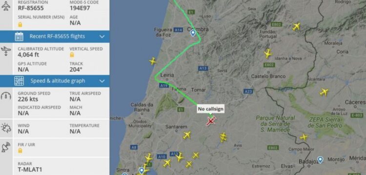 Sabia que um avião russo andou a sobrevoar parte da zona ardida do pinhal litoral?