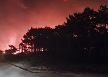 Última Hora: Ordenada a evacuação do Parque de Campismo da Praia do Pedrógão