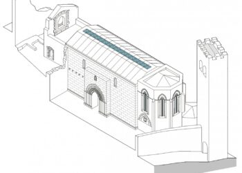 Castelo de Leiria ganha sala de espectáculos com cobertura da igreja da Pena