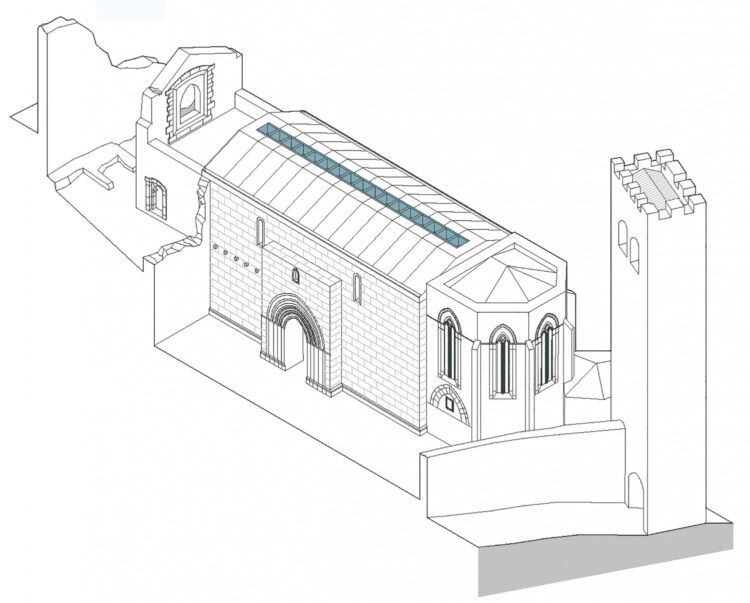 Castelo de Leiria ganha sala de espectáculos com cobertura da igreja da Pena