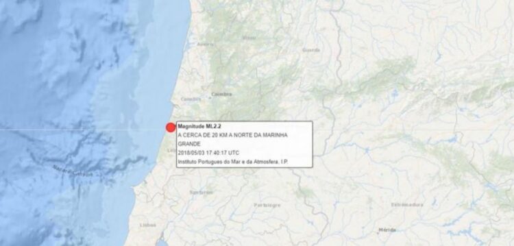 Sismo de 2,2 na escala de Richter registado na zona do Coimbrão