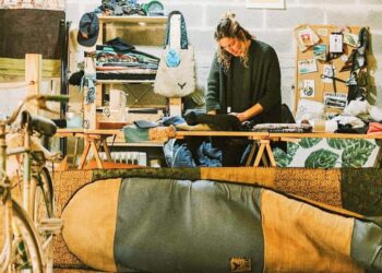 Porque o surf não tolera poluição, o neoprene não pode acabar no aterro