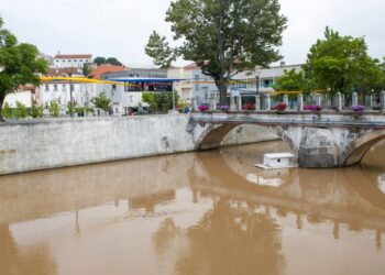 Rio Lis aparece com caudal castanho