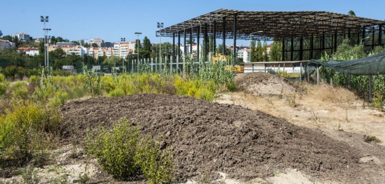 Estrume a céu aberto há mais de um mês junto aos campos de ténis de Leiria