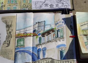 Um ano de Leiria pelo olhar dos urban sketchers