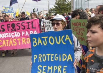 Protestos contra prospecção de gás em Leiria