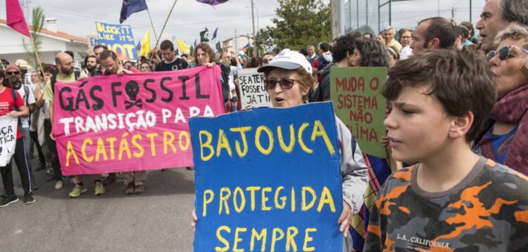 Protestos contra prospecção de gás em Leiria