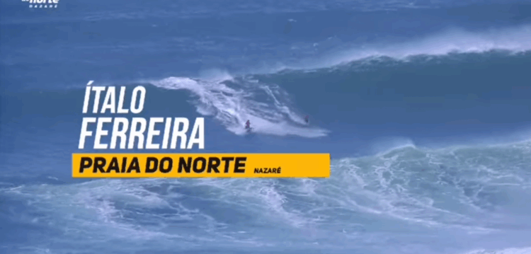 Campeão do Mundo de surf treina na Praia do Norte e chama “prédio” à onda