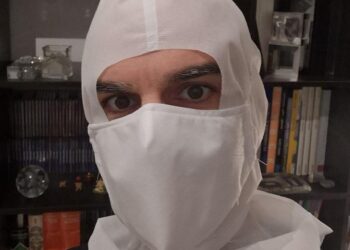 Marco Moreira criou gorro integral para protecção do Covid-19 e ofereceu-o à comunidade