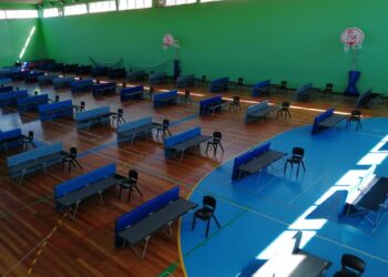 Marinha transforma pavilhão da Escola Guilherme Stephens centro de isolamento