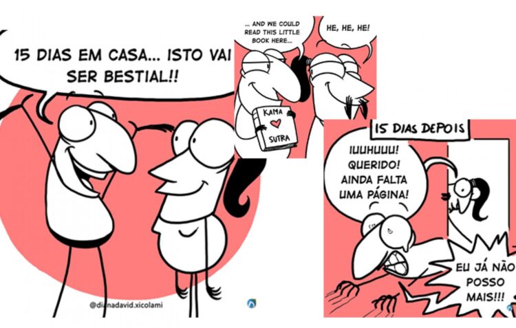 Crónicas do Corona, um cartoon com dedo de Leiria para fazer o tempo passar depressa e com humor
