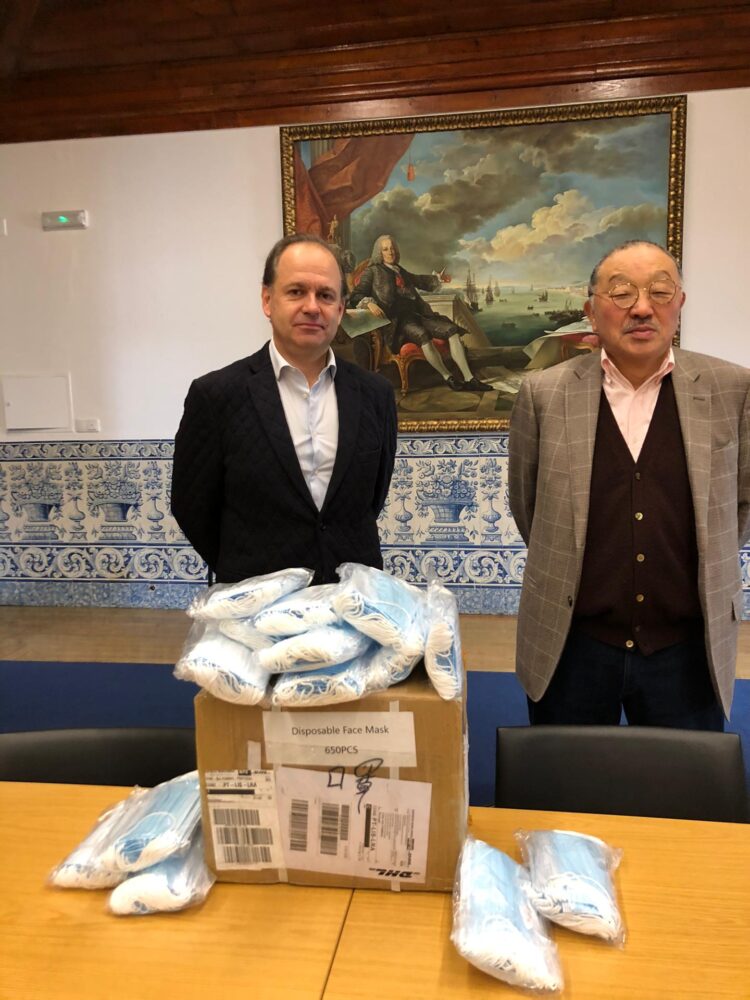 Nemoto ofereceu mil máscaras ao Município de Pombal