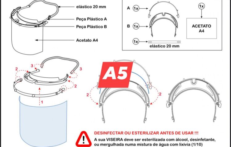 Movimento Maker Portugal já imprimiu e ofereceu cinco mil viseiras a pessoal médico e de segurança