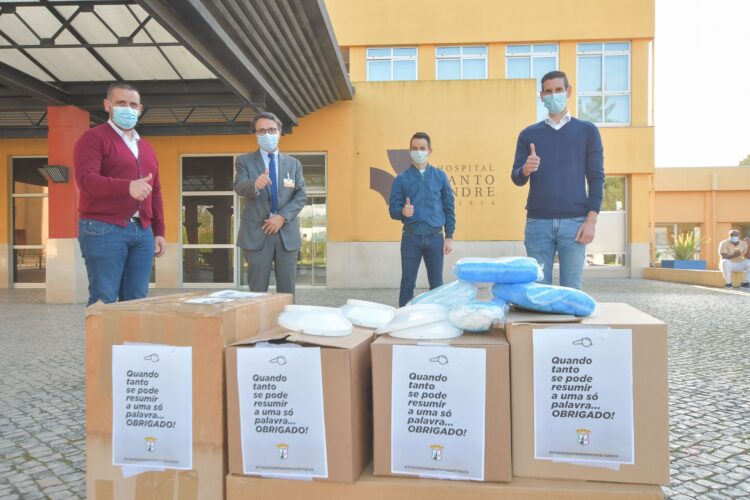 Árbitros oferecem equipamento de protecção individual aos profissionais do Centro Hospitalar de Leiria