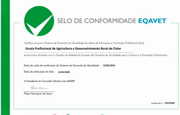Selo de qualidade atribuído a escola profissional de Alcobaça