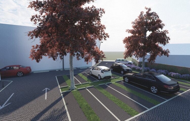 Novo parque de estacionamento no centro histórico de Pombal