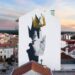Há nova arte urbana em Caldas da Rainha, com trabalhos inspirados em Bordallo e na Covid-19
