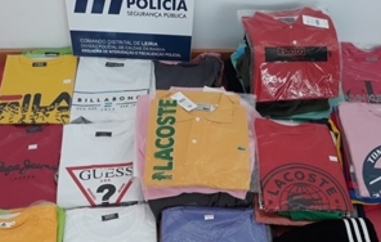 T-shirts, pólos e calções contrafeitos valiam 7 mil euros