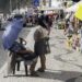 Metade do negócio na praia foi por água abaixo. Metade ou mais.