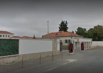 Simulação de campo de batalha no quartel da Cruz da Areia