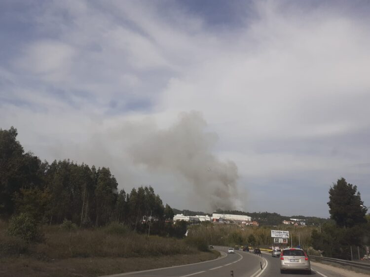 170 bombeiros e três meios aéreos combatem fogo nas Colmeias