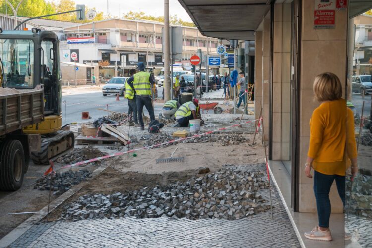 Leiria transformada em estaleiro