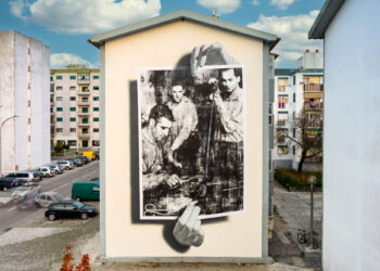 O que acha do mais recente mural de arte pública da Marinha Grande. “Chama-se Clarão”