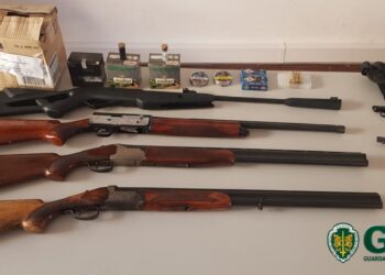 GNR detém suspeito de violência  doméstica que tinha seis armas em casa