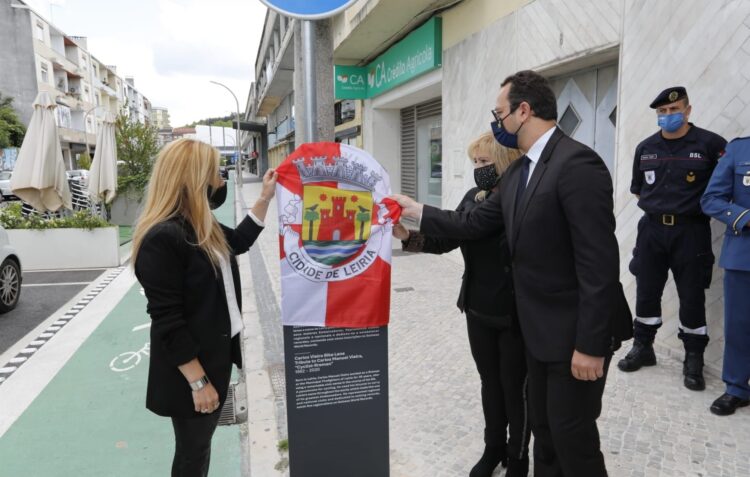 Homenagem a Carlos Vieira na ciclopista da Avenida Heróis de Angola