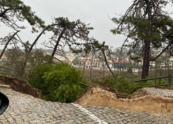 Mau tempo provoca estragos em São Pedro de Moel