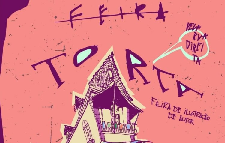 Feira Torta na Rua Direita com ilustração de autor
