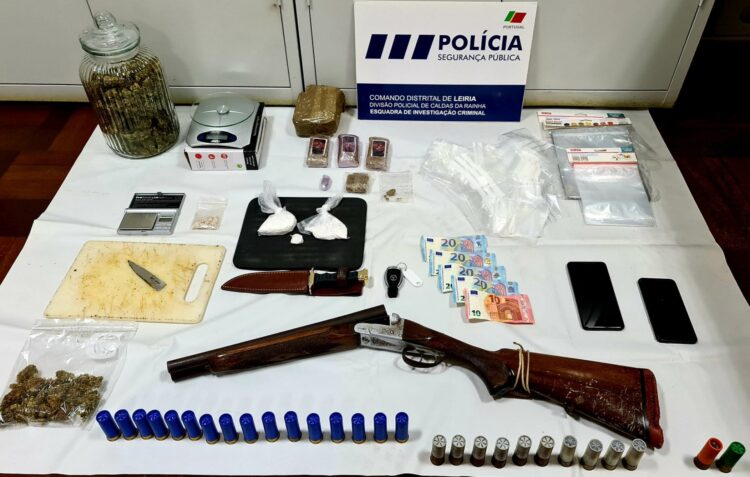 Homem detido nas Caldas da Rainha por posse de haxixe, cocaína, ecstasy e liamba