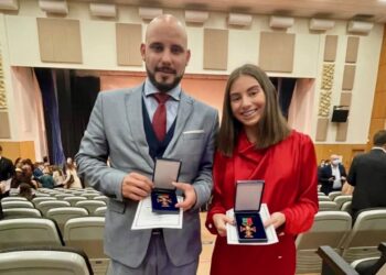 Federação de Ginástica premeia dedicação de Rui Branco e Maria Carvalho