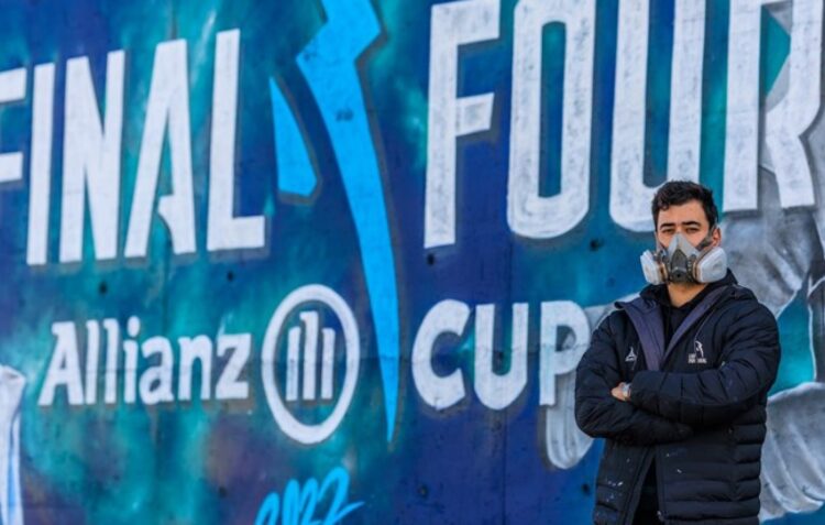 Adeptos da Final Four vão ver graffiti a nascer no Estádio Municipal de Leiria