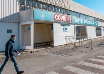 Nova zona de acolhimento no Centro de Vacinação Covid-19, em Pombal